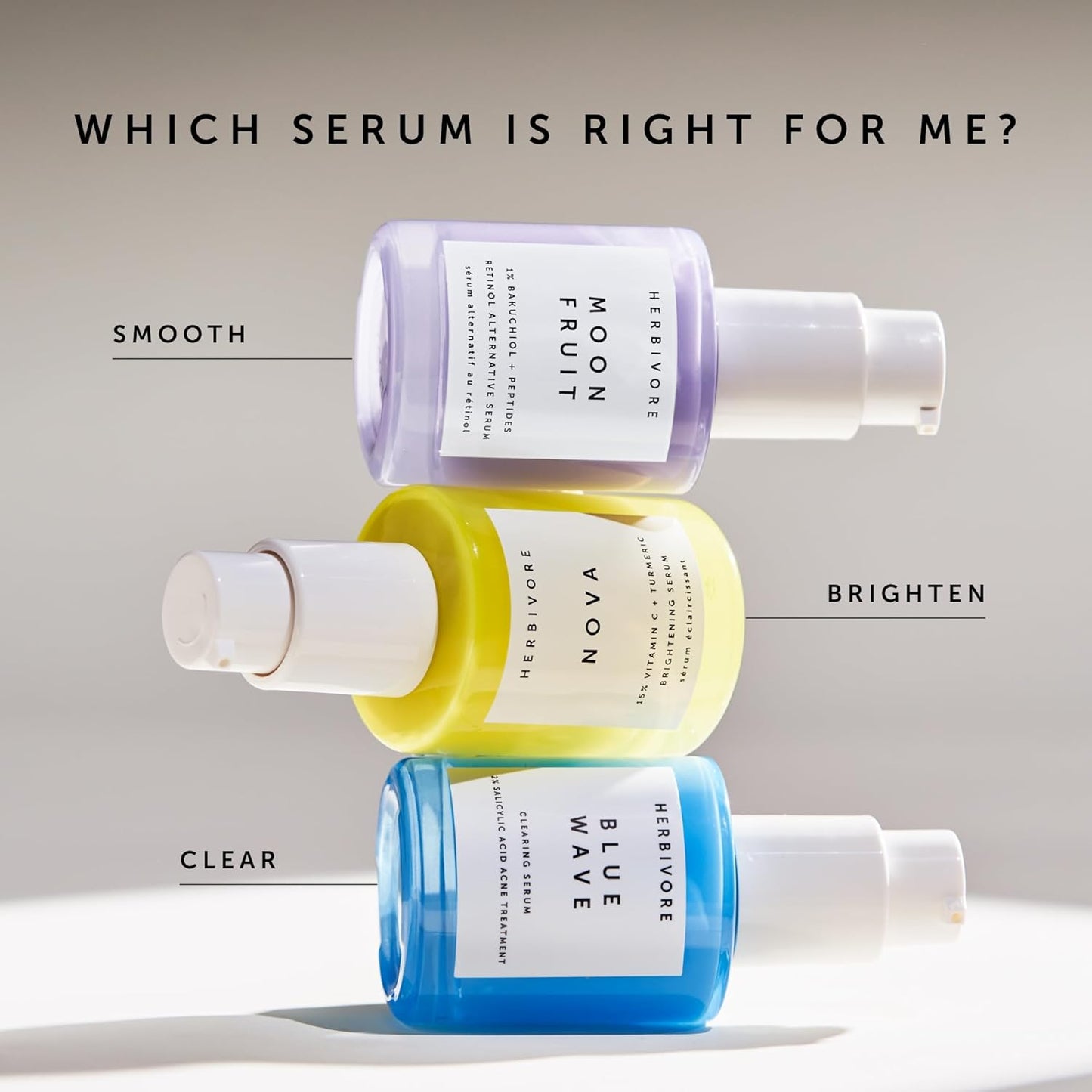 HERBIVORE Nova 15% Vitamin C + Turmeric Brightening Serum for Dark Spots, Hyperpigmentation + Even Skin Tone | Vegan, Plant-Based, Cruelty-Free, 30 mL / 1 oz