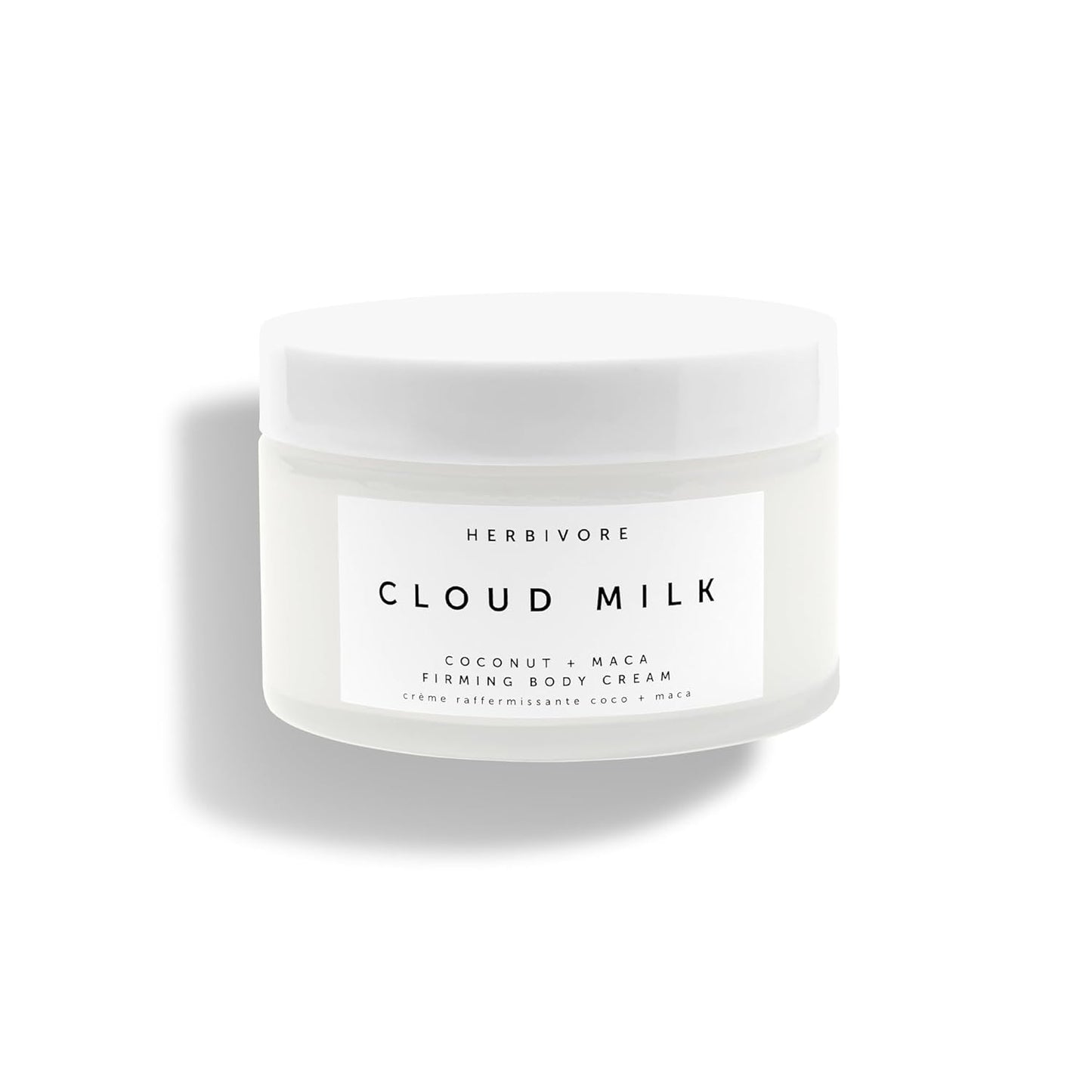 HERBIVORE Cloud Milk Coconut + Maca Fast-Absorbing Moisturizing & Firming Body Cream | Smooths the Look of Cellulite + Firms Skin | Plant-based, Vegan, Cruelty-free, 195 mL / 6.6 oz