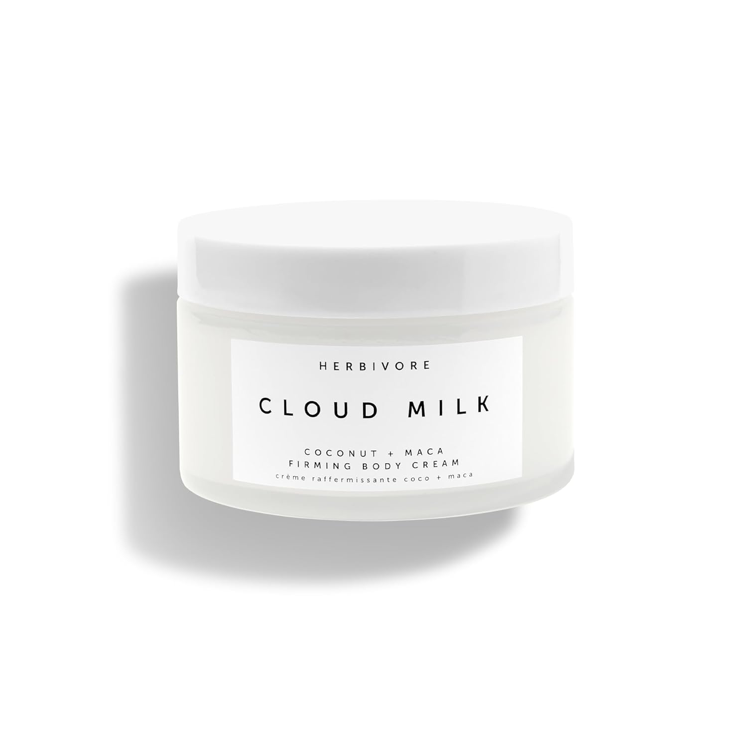 HERBIVORE Cloud Milk Coconut + Maca Fast-Absorbing Moisturizing & Firming Body Cream | Smooths the Look of Cellulite + Firms Skin | Plant-based, Vegan, Cruelty-free, 195 mL / 6.6 oz
