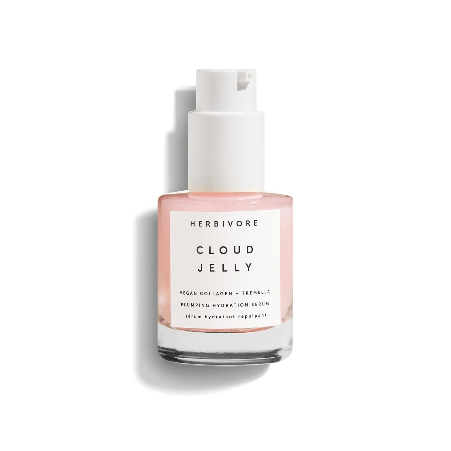 HERBIVORE Cloud Jelly Plumping Hydration Serum | Tremella Mushroom + Strawberry Extract, Lightweight, Deep Hydration for All Skin Types | Vegan, Plant-Based + Cruelty-Free, 30 mL / 1 oz
