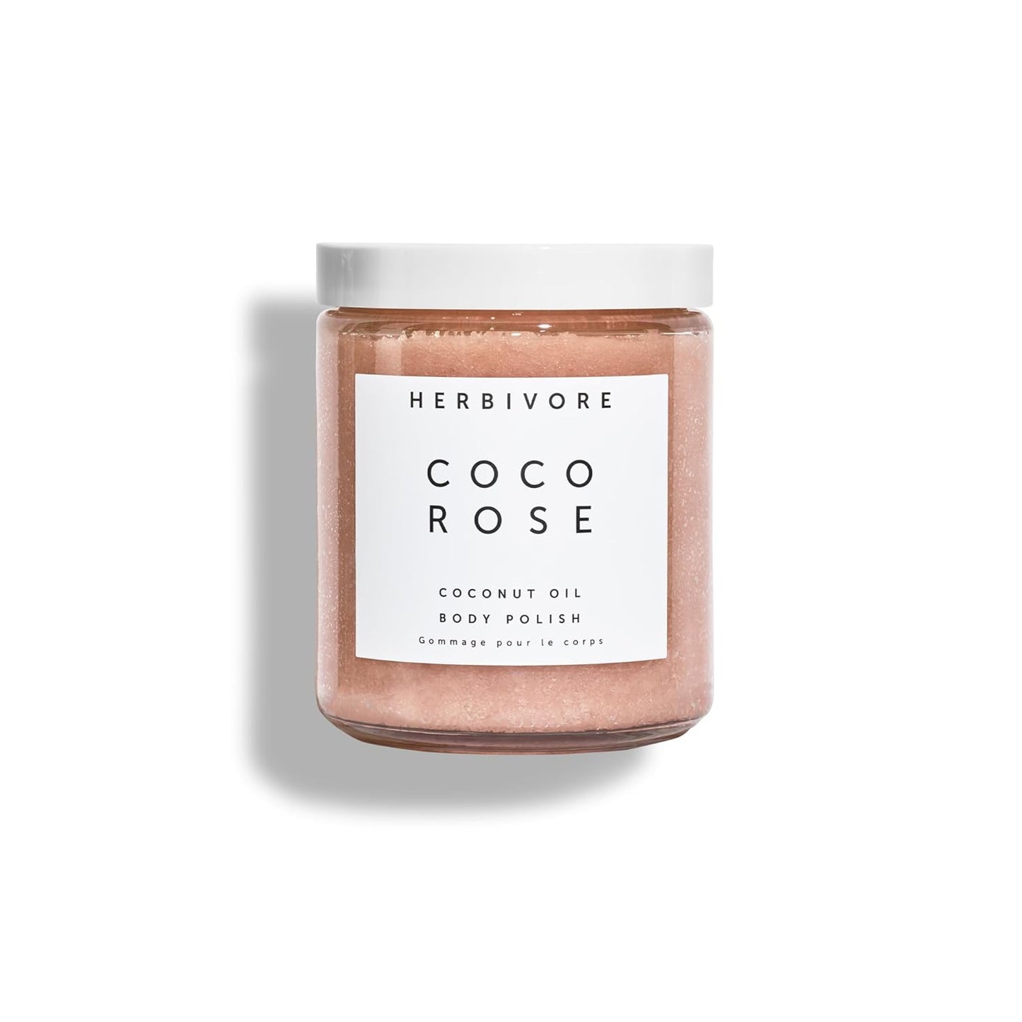 HERBIVORE Coco Rose Exfoliating Body Scrub + In-Shower Moisturizer with Coconut Oil, Shea Butter + Pink Clay for Softer, Smoother Skin | Vegan, Plant-Based, Cruelty-Free